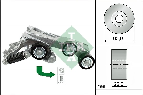 Belt Tensioner, V-ribbed belt